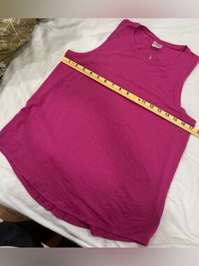 Athleta Pink Sleeveless Tank Top Open Back Athletic Casual Size Small